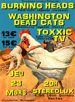 Burning Heads / Washington Dead Cats / Toxxic TV 